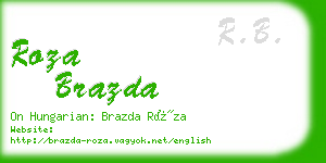 roza brazda business card